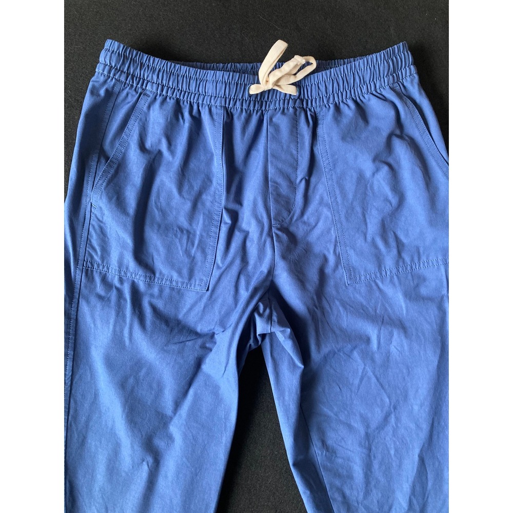 Vineyard Vines‎ Jogger Pants Mens M Blue Drawstring Pockets Cotton Nylon Whale